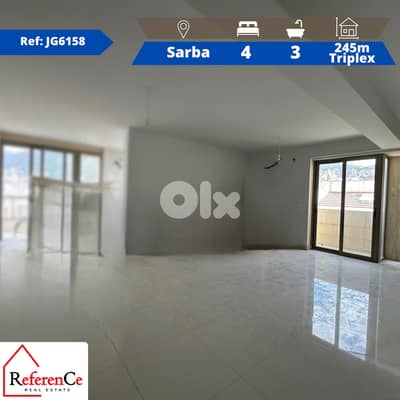 Triplex in Sarba for rent تريبلكس في صربا للايجار