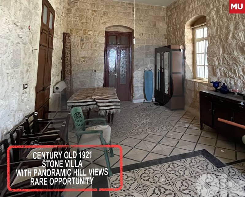 Timeless 1921 Heritage Villa in Amioun -Terraces and View REF#MU127439 0