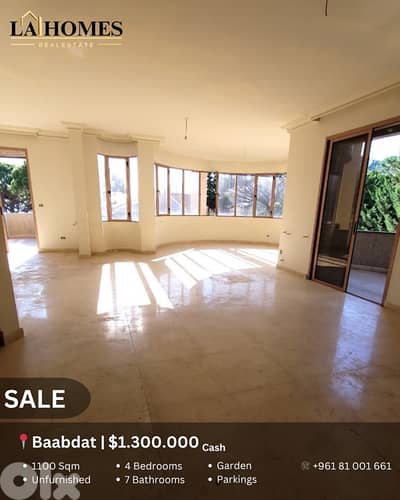 villa for sale in baabdat فيلا للبيع في بعبدات