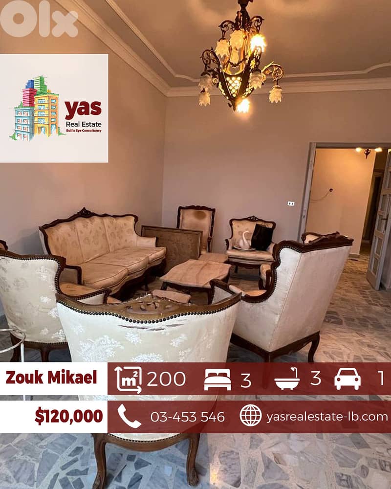 Zouk Mikael 200m2 | Well Maintained | View | Prime Location | EH 0