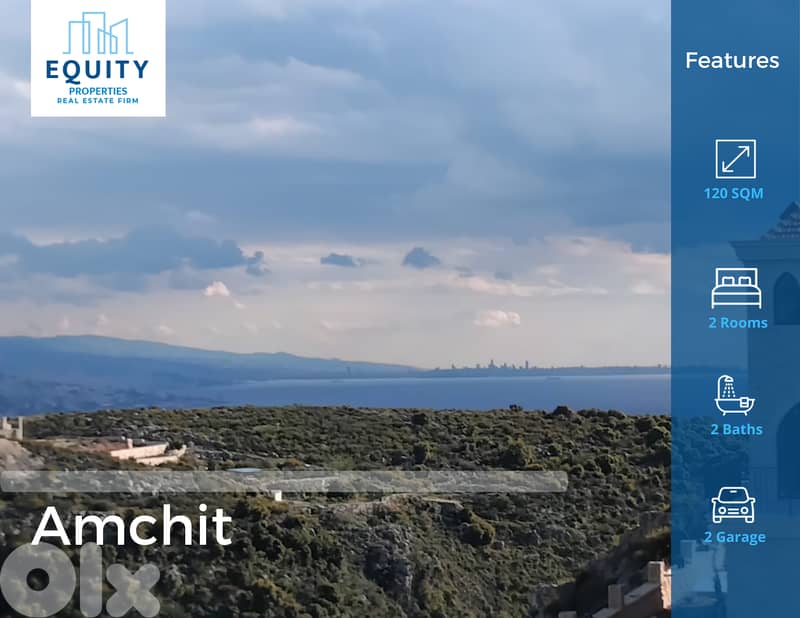 120 SQM Apartment For Sale In Amchit شقة للبيع #KR2165128 0