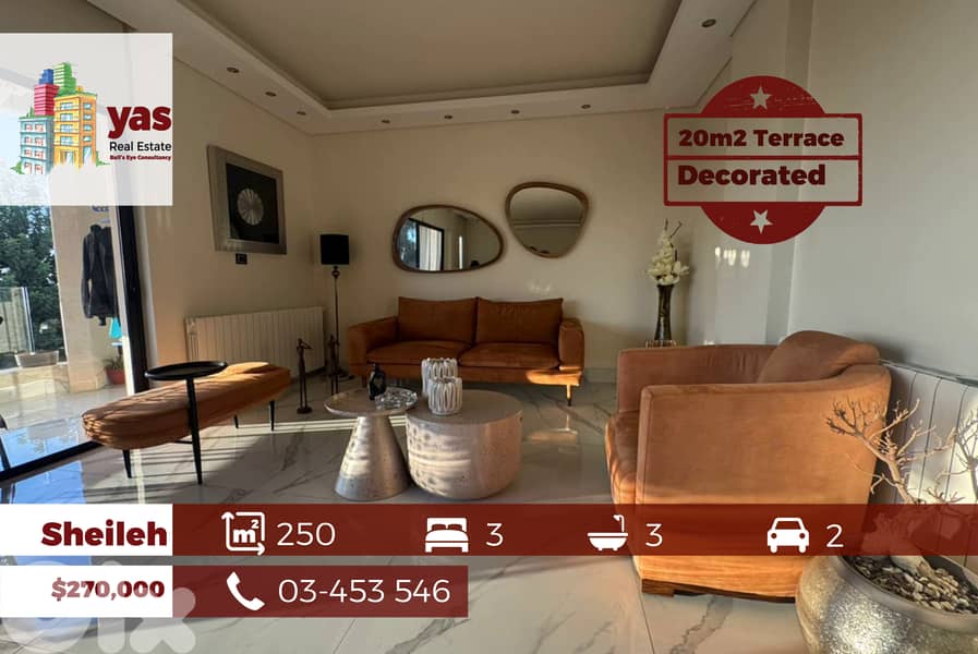 Sheileh 250m2 | 20m2 Terrace | Sea View | Modern | EL 0