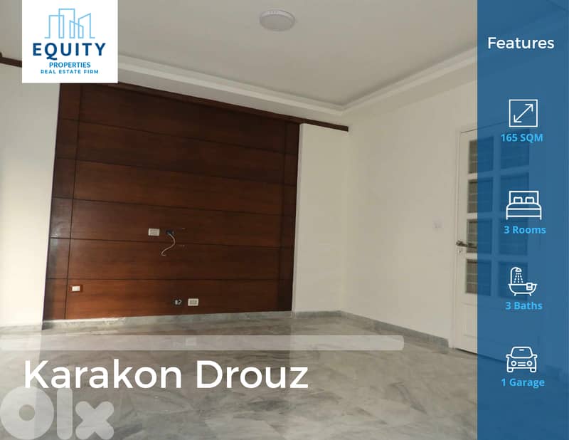 165 SQM Apartment For Sale In Karakon Drouz شقة للبيع #RM2167204#RM216 0