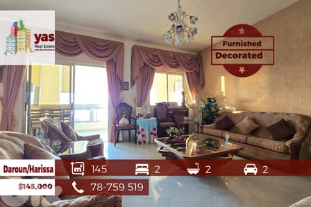 Daroun/Harissa 145m2 | Furnished | High End | Mountain View | DA