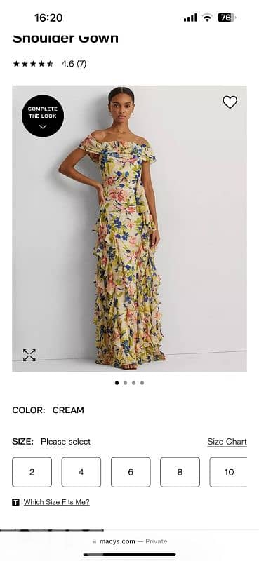 Ralph Lauren evening dress