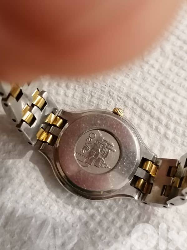 omega deville steel and solid gold 18k 3