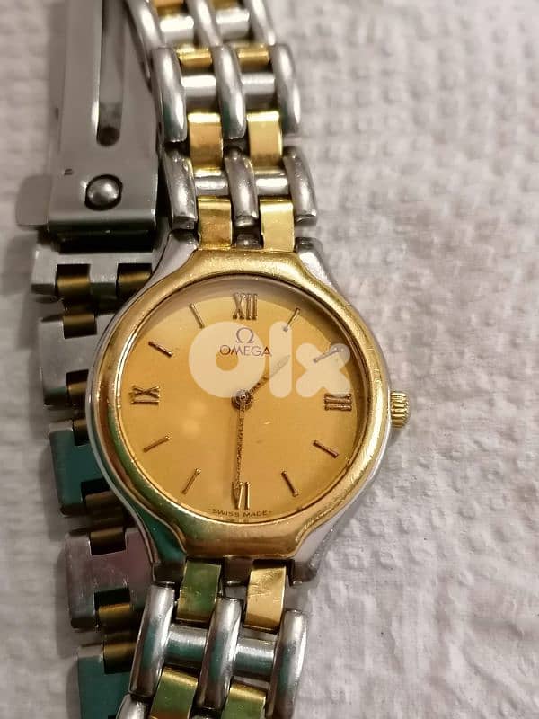 omega deville steel and solid gold 18k 5