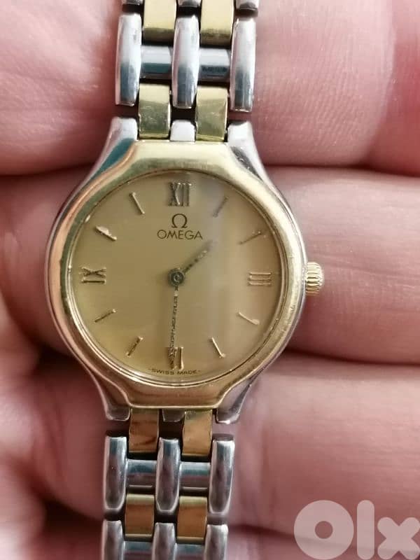 omega deville steel and solid gold 18k 6