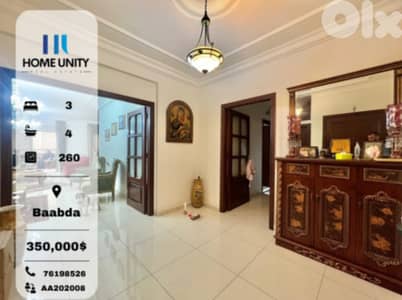 (HOT DEAL) apartment for sale in baabda , prime location