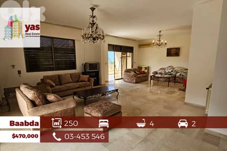 Baabda/Brazilia 250m2 | Prime Location | Quiet Street | OH