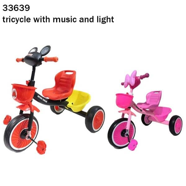 Mickey Mouse and Minnie Mouse Tricycle 0
