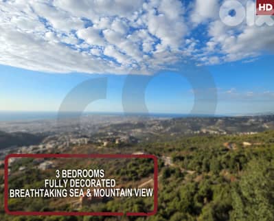 Fully decorated | sea & mountain view- ain anoub - aley  REF#HD127528