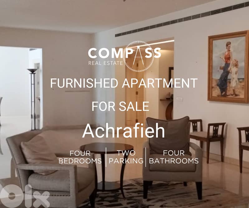 Furnished apartment for rent or for sale IN ACHRAFIEH 0