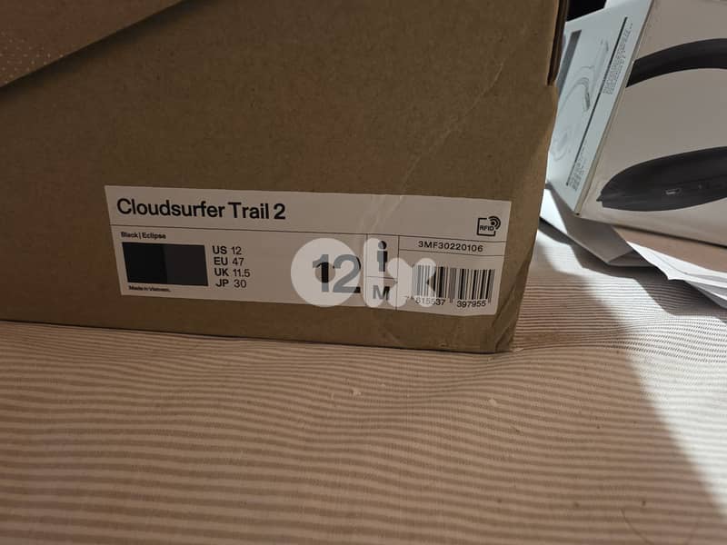 Barely used original ON Cloudsurfer Trail 2 size 12US 2