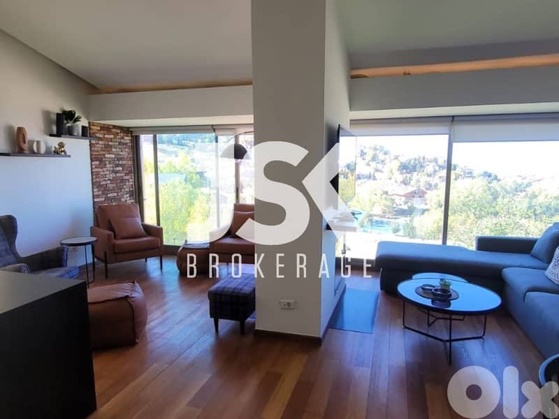 L19507 - Fully Furnished Duplex Chalet For Rent In Ouyoun Al Simen 0