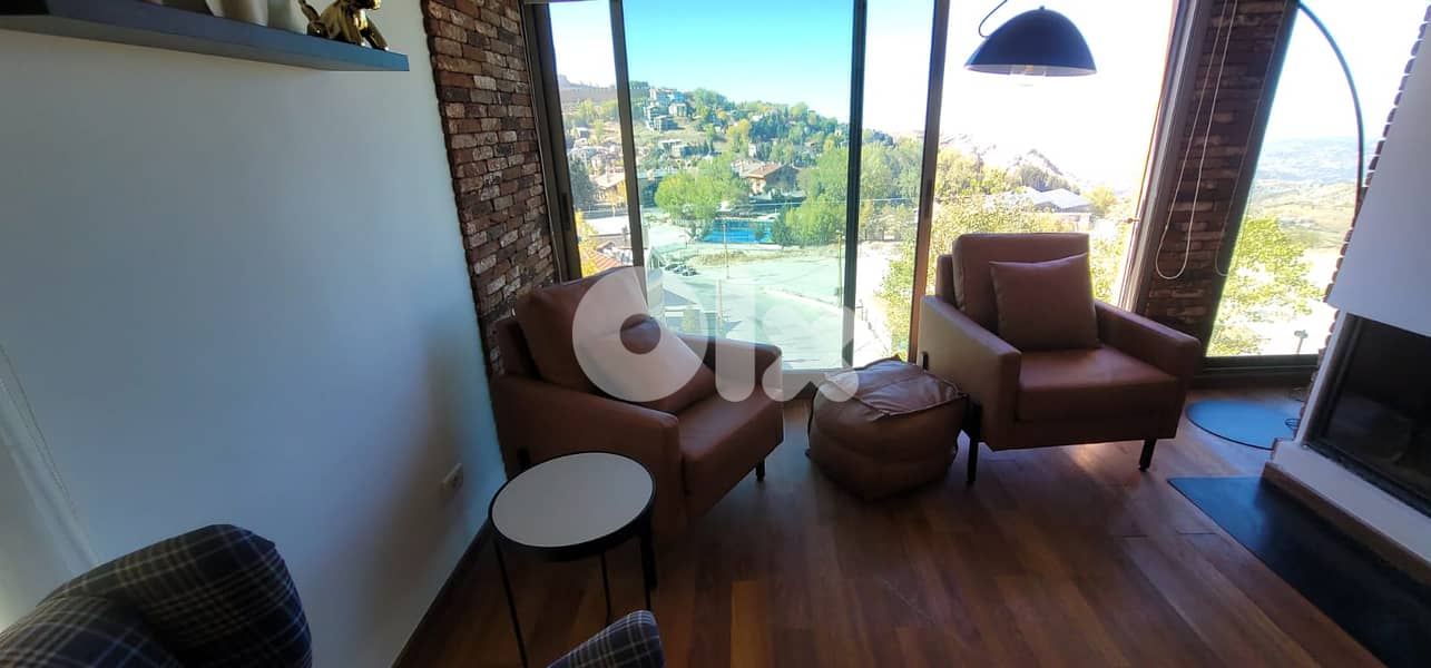 L19507 - Fully Furnished Duplex Chalet For Rent In Ouyoun Al Simen 4