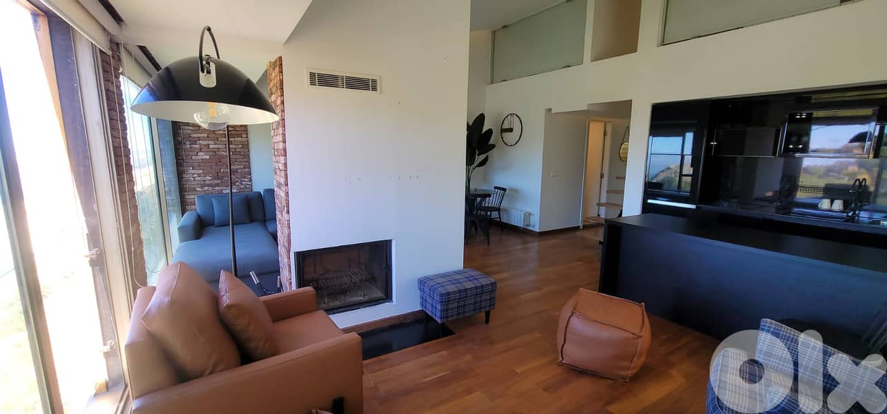 L19507 - Fully Furnished Duplex Chalet For Rent In Ouyoun Al Simen 11