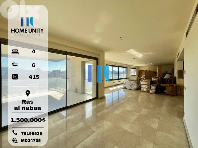 luxurious apartment for sale in ras el nabaa 0