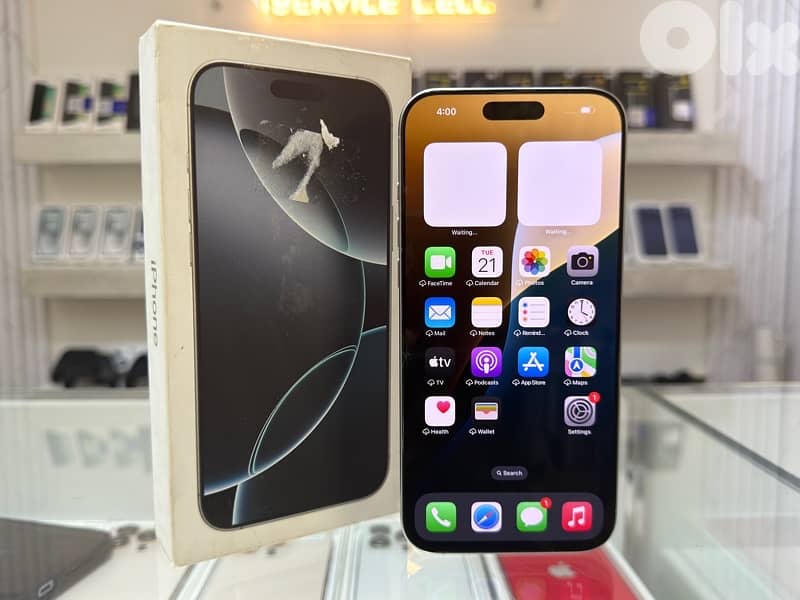 Available iPhone 16 Pro Max 1TB  Clean Condition: - Crack Screen 1