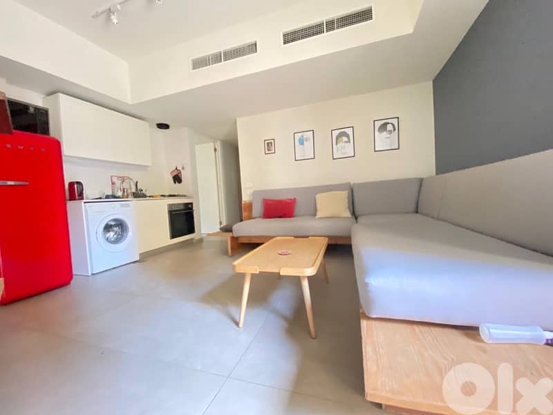 A furnished Apartment with a small terrace  for sale in Achrafieh. 0