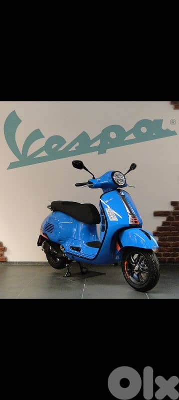 Vespa gts 310 super sport blue eclettico model 2026 dealer warranty