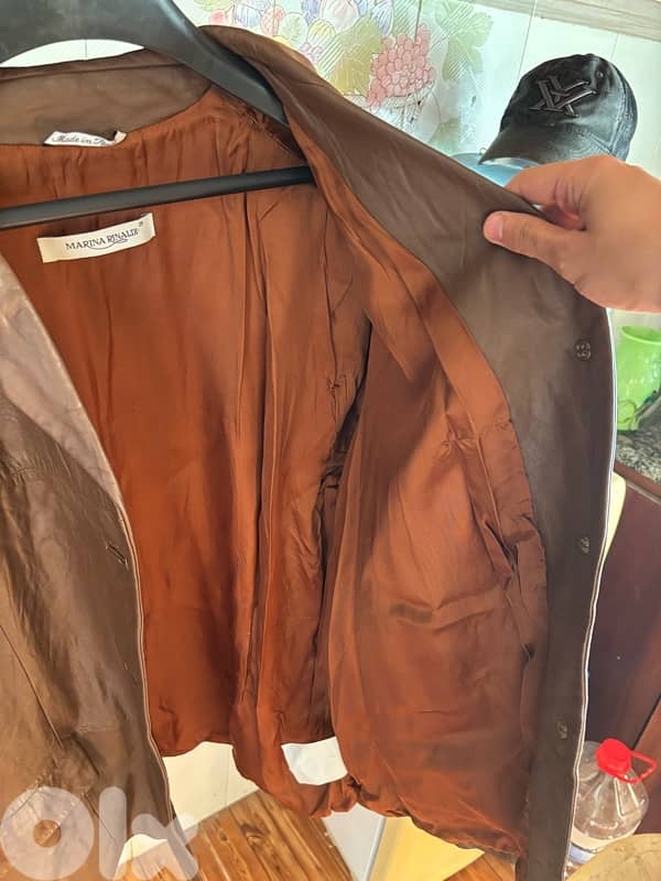 Marina Rinaldi luxury sheepskin Italy leather jacket for women 2