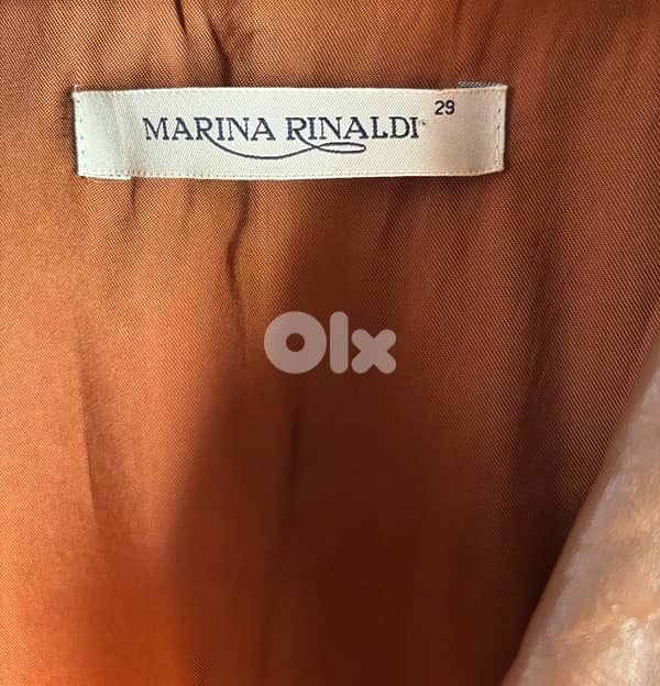 Marina Rinaldi luxury sheepskin Italy leather jacket for women 3