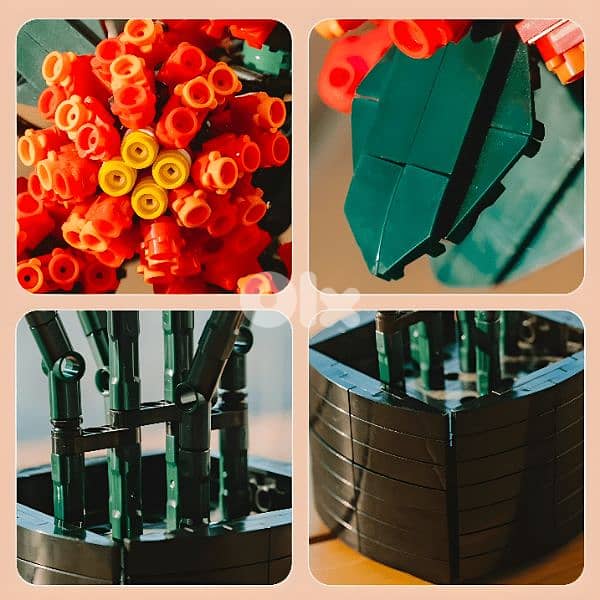 Zuanma Lantana Flower Blocks 1614 pieces 2