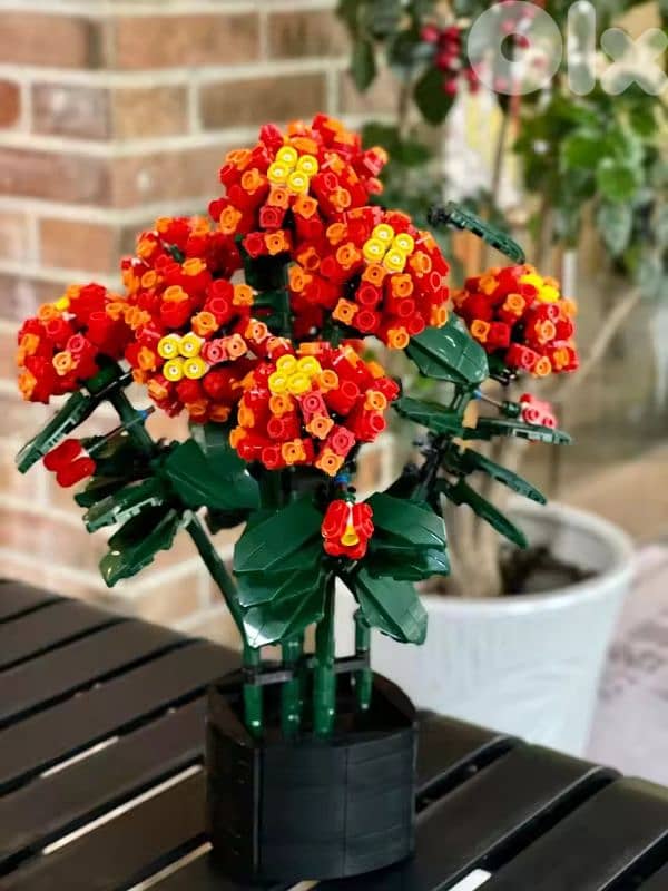 Zuanma Lantana Flower Blocks 1614 pieces 5