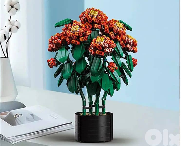 Zuanma Lantana Flower Blocks 1614 pieces 8
