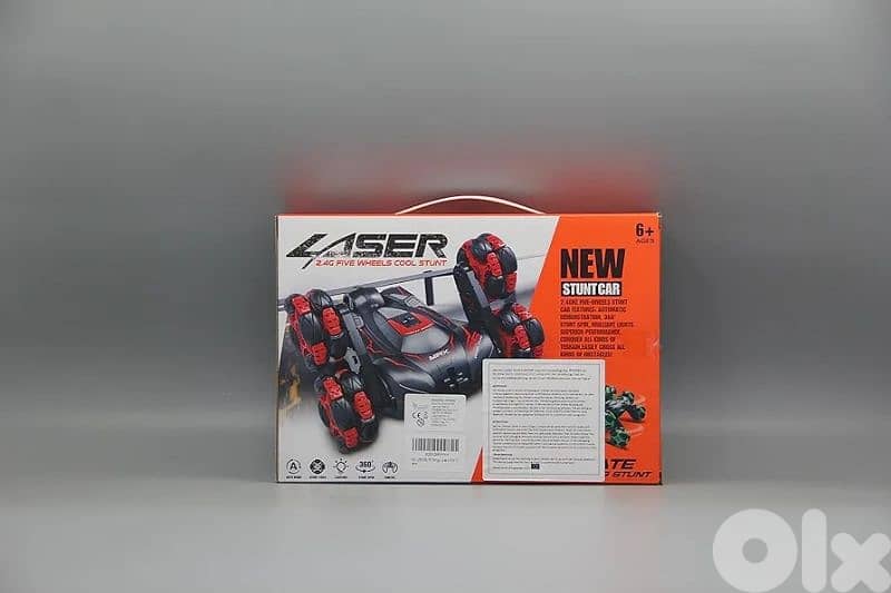 Laser RC Blue 5 wheels stunt car 9