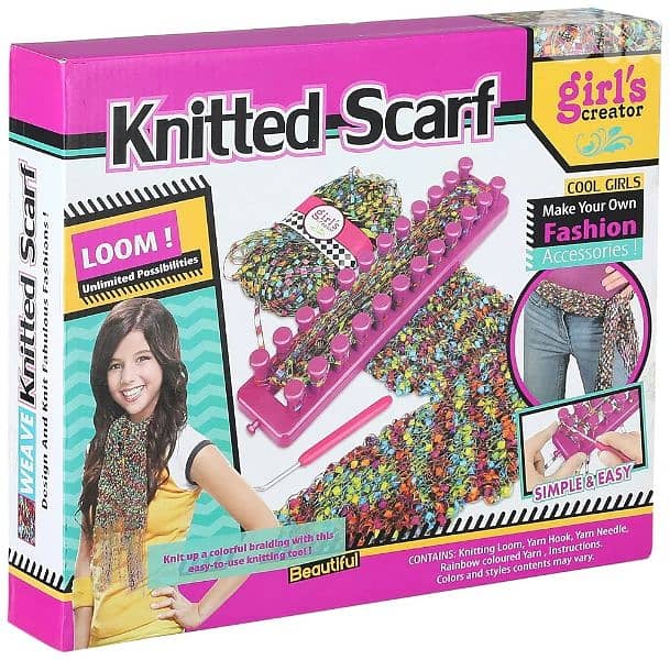 Girl's creator knitted scarf 3