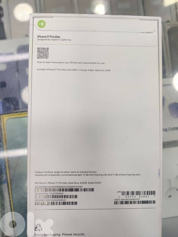 Apple iPhone 17 Pro Max 256GB eSIM 1