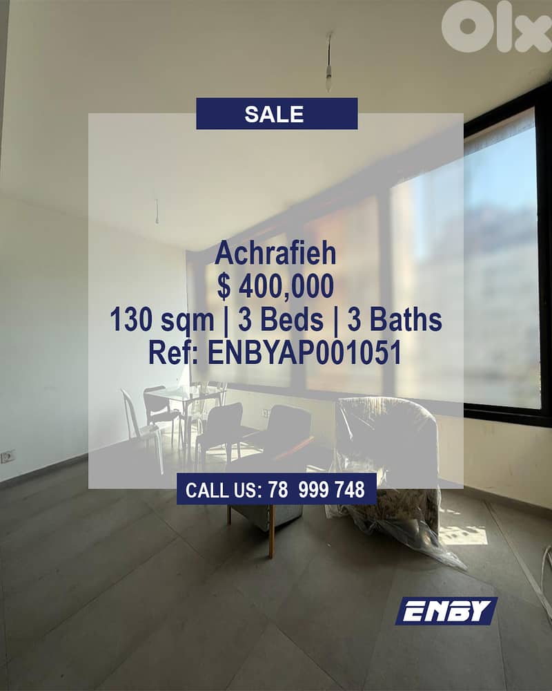 Apartment for sale in Achrafieh | New Building | Calm Area 0