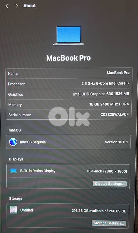 MacBook Pro 2019 1
