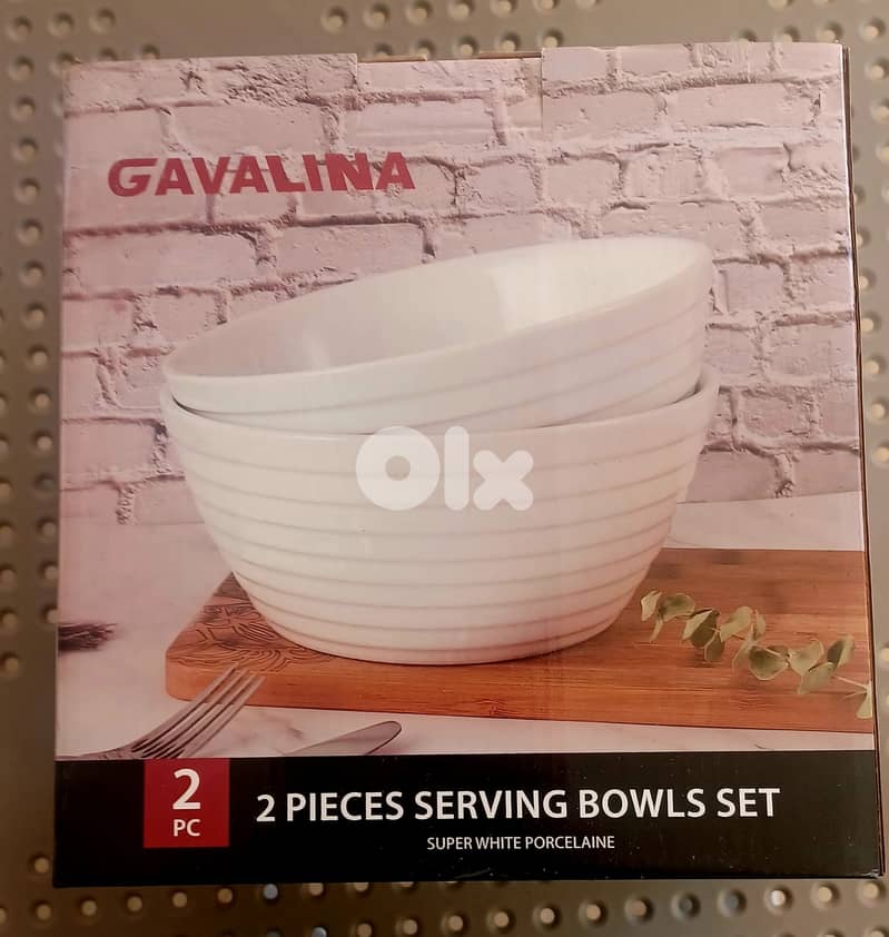Gavalina 2-Piece Serving Bowls Set – New, Never Used 4