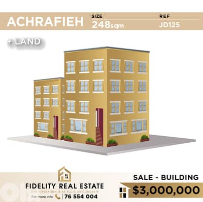 Land with Building for sale in Achrafieh JD125 أرض  للبيع في الأشرفية