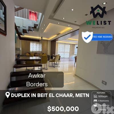 Duplex Apartment for sale in Beit El Chaar دوبلاكس للبيع في بيت الشعار