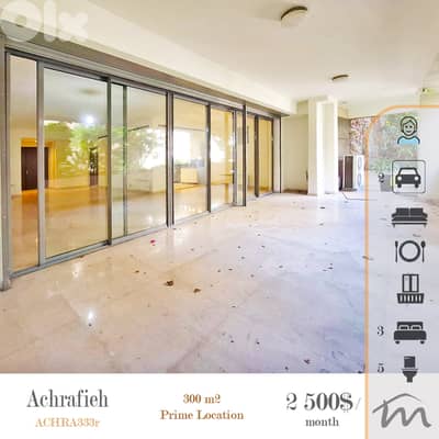 Ashrafieh | Prime 300m² 3 Master Bedrooms Apt | 2 Underground Parking