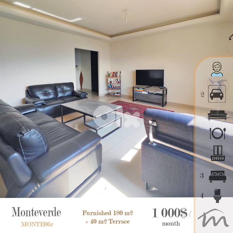 Monteverde | Furnished 180m² + 40m² Terrace | Open View | 1st Floor 0