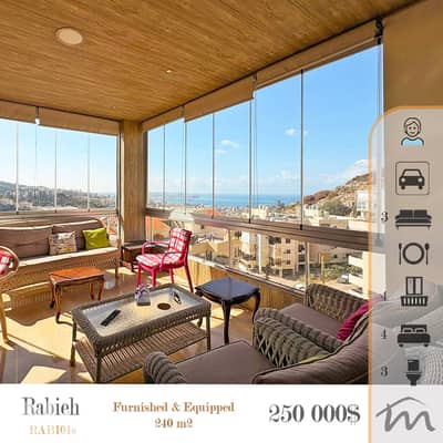 Rabieh | Newly Updated Building's Exterior | Furnished 4 Bedrooms Apt