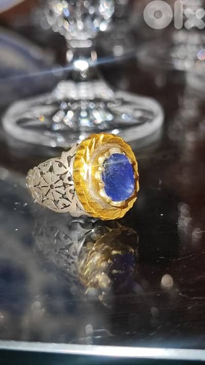 Silver Sapphire Ring