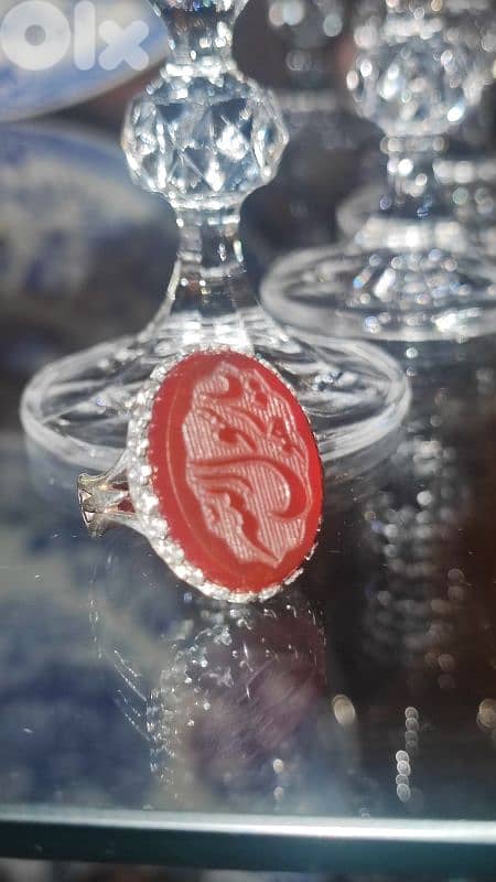 Silver Agate Ring 0