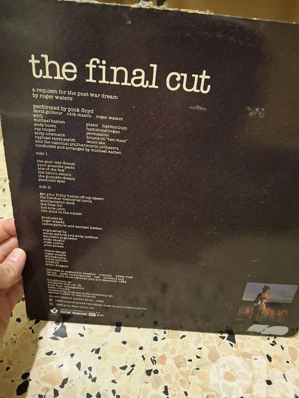 Vinyl Pink Floyd "Final Cut" original album 2