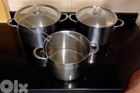 Silampos 28/26/24cm Cooking Pots