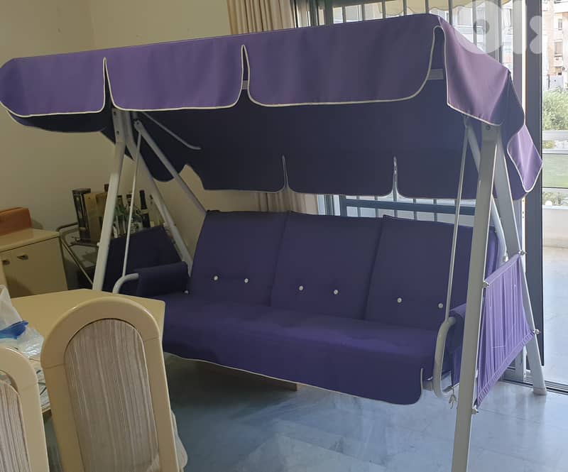 3 seats outdoor swing, 0