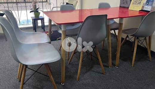 Table and 6 chairs
