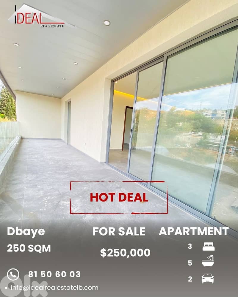 Apartment for sale in Dbaye Metn شقة للبيع في الضبية المتن 0