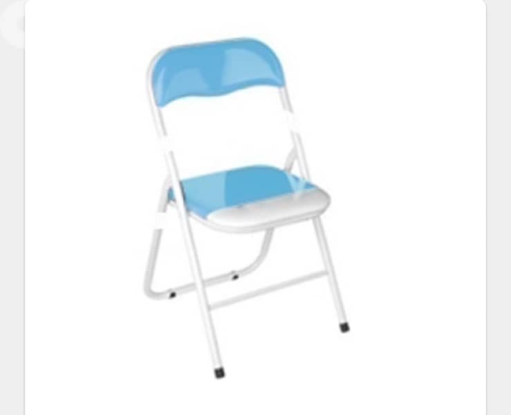 Folding Chair, Blue, Red, Purple 0