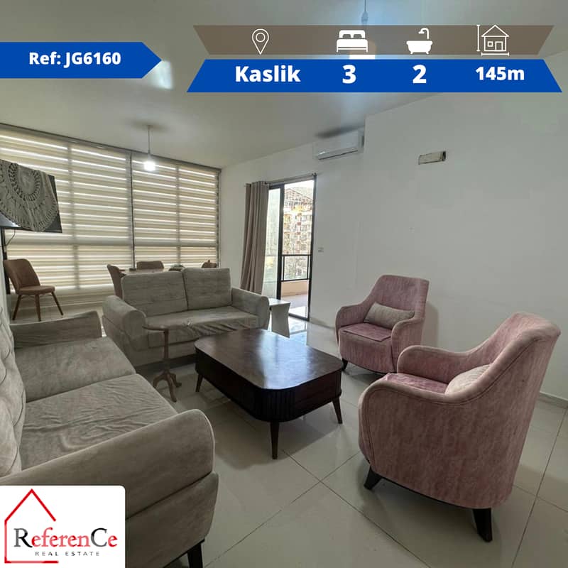Apartment in Kaslik for rent شقة في الكسليك للايجار 0
